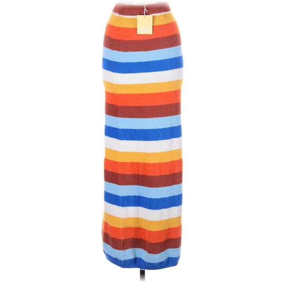 Charlie Holiday Mariana Maxi Skirt - Multi Stripe Size 4 NWT - Picture 6 of 9